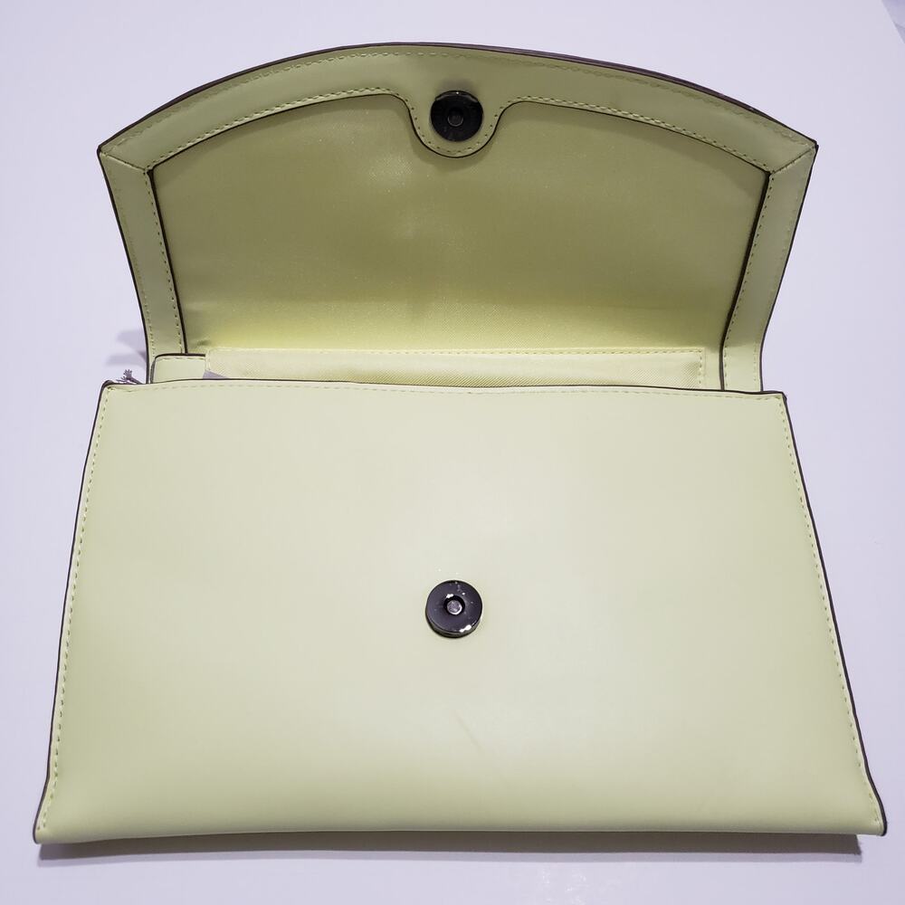Women's A New Day Citrine Magnetic Clasp Clutch Bag, New